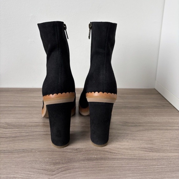 See By Chloe Black and Tan Heeled Boots - Picture 6 of 10